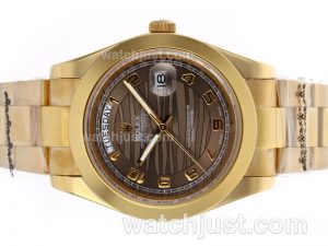 Replica Rolex Day Date Ii Automatic Full Gold Number Markers